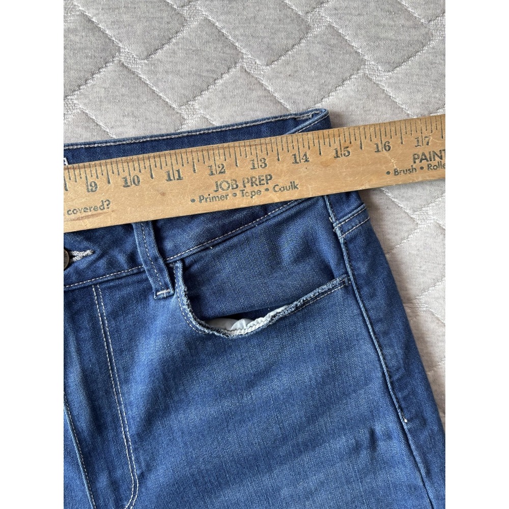 Paige Genesee Crop Jeans Womens 29 Blue High Rise Wide Leg Cropped Stretch Denim - Picture 8 of 8
